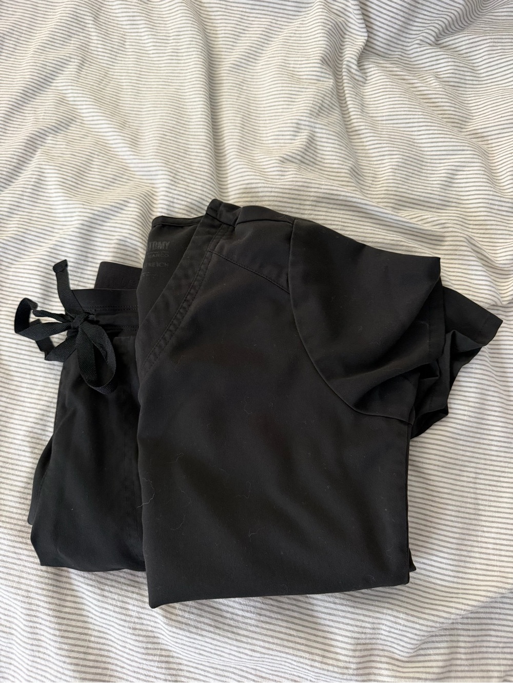 Grey's Anatomy black scrub set